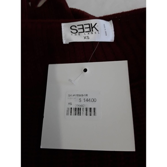 NWT SEEK The Label Corset Style Balloon Sleeve Sweater XS - Picture 5 of 8